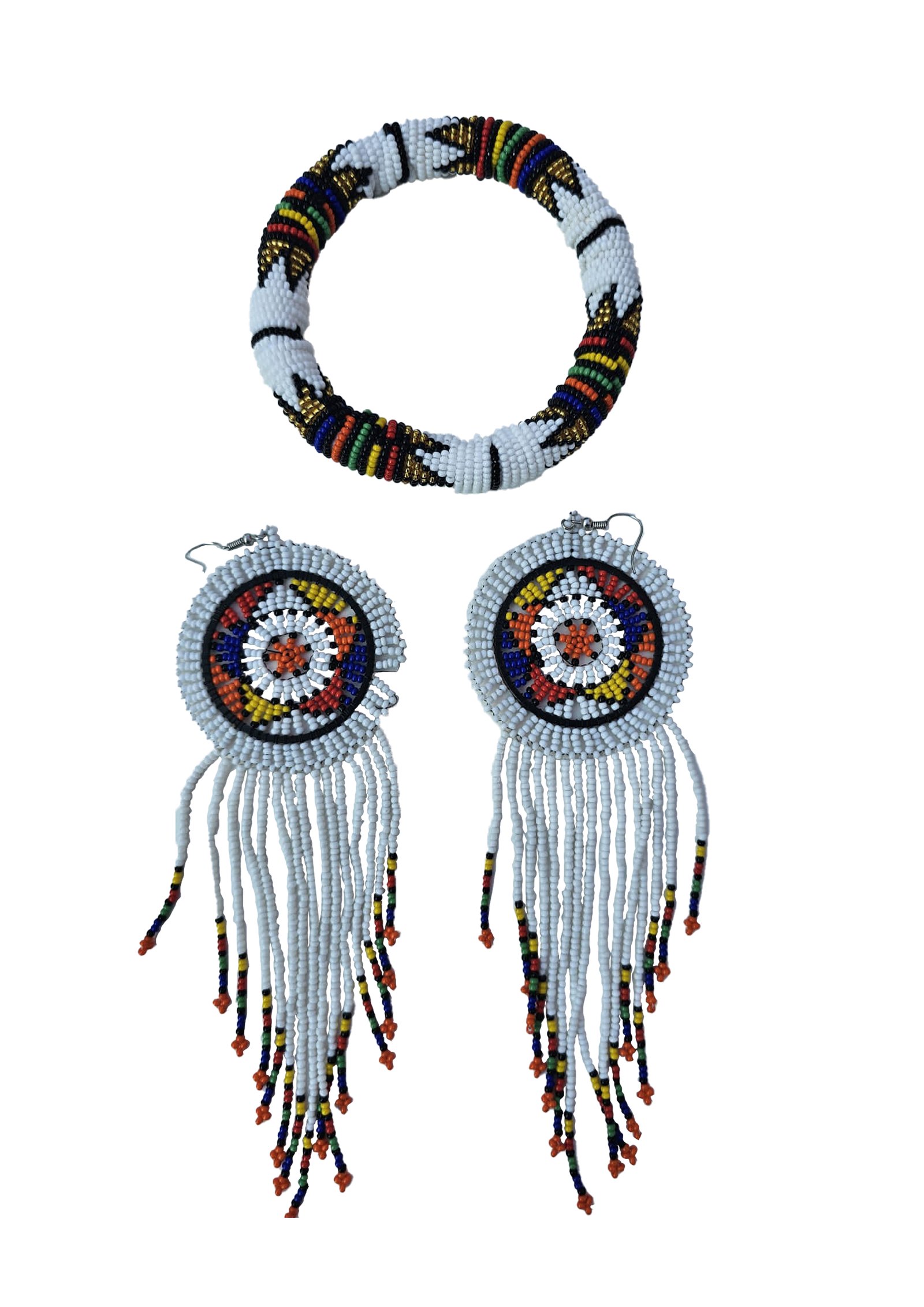 white-earrings-&-bracelet
